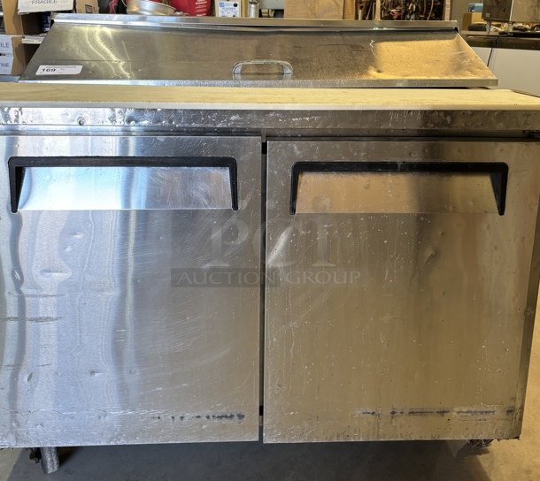 Turbo Air 48" 2 Dr. Refrigerated Prep Table, 115V, Tested & Working! - Image 1 of 4