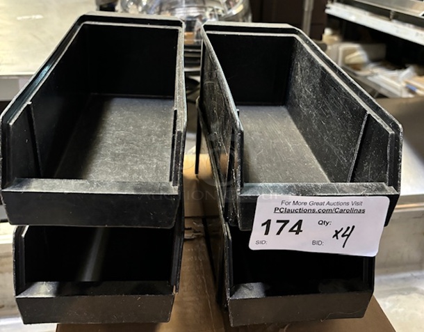 Black Plastic Condiment Holders, 4 x Bid - Image 1 of 1