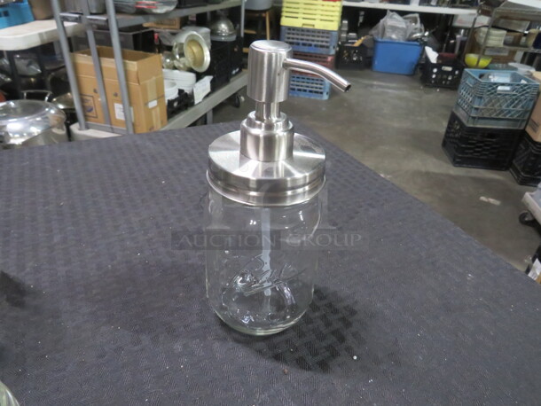 One NEW Ball Jar Soap Dispenser. - Image 1 of 2