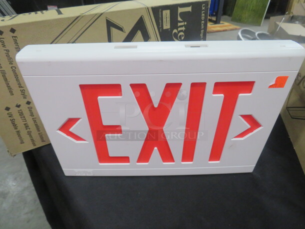One NEW Lite Forms LX LED Exit Sign. 