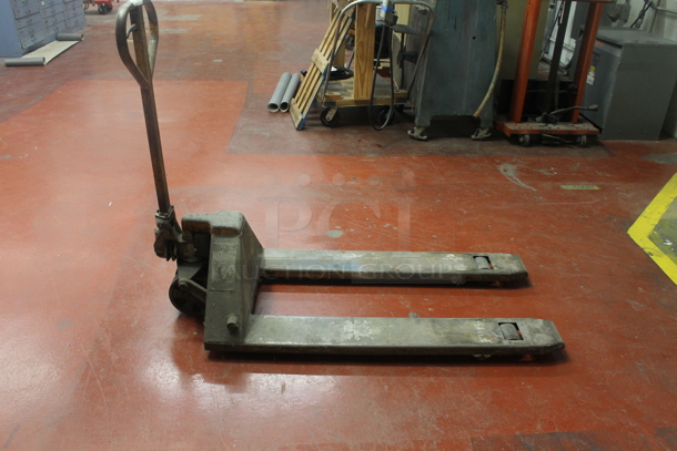 Multiton Gray Metal Commercial 5,000 Pound Capacity Pallet Truck Pallet Jack.  - Image 1 of 6