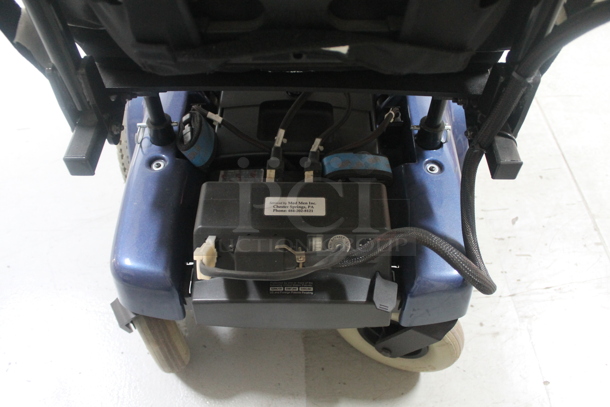 Pride Mobility Jazzy 1113 Blue Metal Electric Powered Chair. - Image 5 of 7