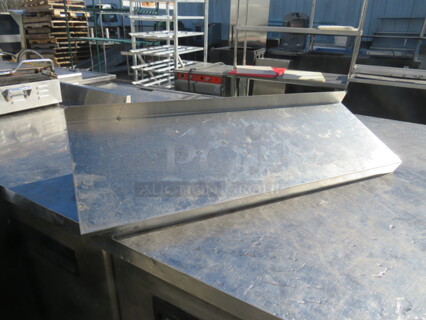 One 36X12X10 Wall Mount Stainless Steel Shelf.