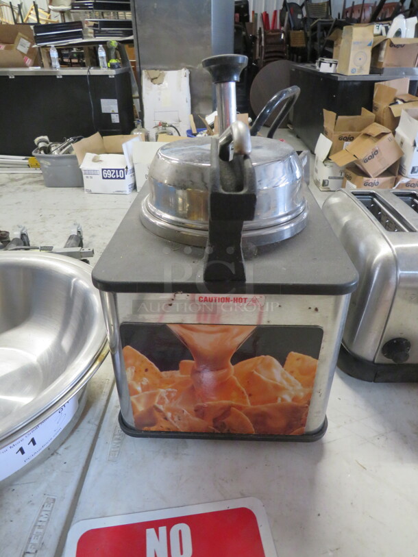 One Server Supreme 3 Quart Hot Topping Warmer/Merchandiser. Model# FSPW-SS. 120 Volt. $589.00 - Image 1 of 1