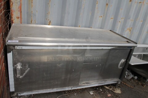Stainless Steel Commercial Soda Station w/ 2 Doors.