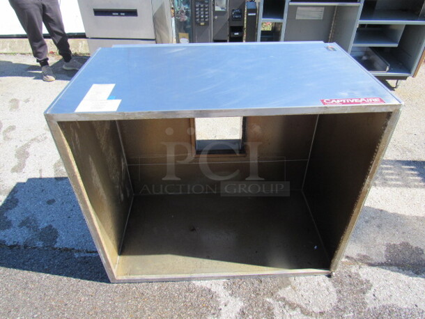 One Stainless Steel Captive Air Hood. #3624 VH1. 42.5X36.5X25