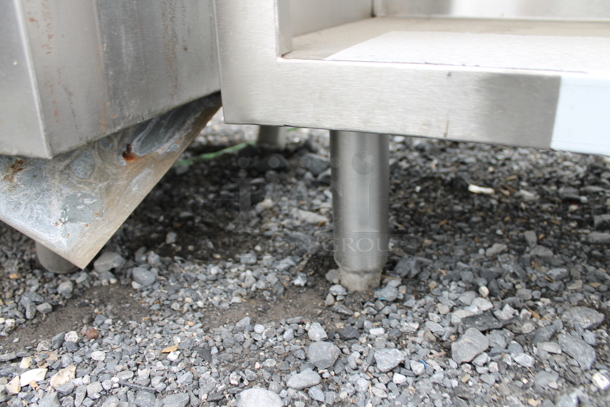BRAND NEW SCRATCH AND DENT! Stainless Steel Counter w/ 2 Under Shelves. - Image 4 of 6