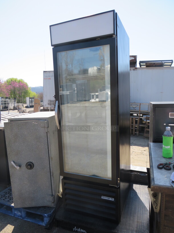 One Beverage Air 1 Door Glass Merchandiser With 3 Racks. Model# CRG24-1. 115 Volt. 26X32X79.5 - Image 2 of 2