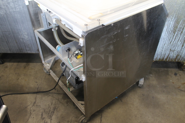 Hi-Tech Vacuum Inc RB 0021 B 325 BMXX Stainless Steel Commercial Single Chamber Vacuum Sealer on Commercial Casters. Tested and Powers On - Image 7 of 11