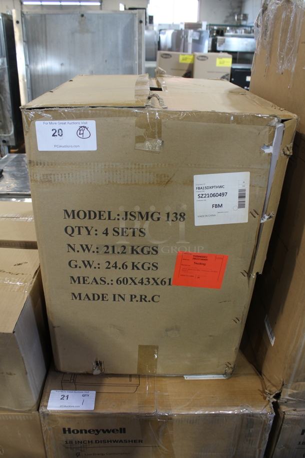 4 BRAND NEW IN BOX! Jasun JSMG 138 Metal Countertop Meat Grinder. 110 Volts, 1 Phase. 4 Times Your Bid! - Image 2 of 6