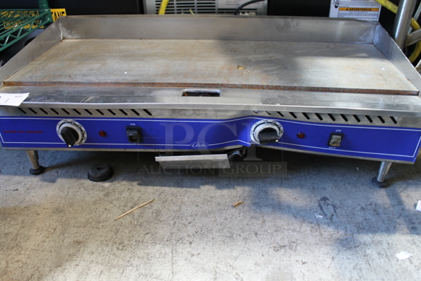 Globe PG36E Stainless Steel Commercial Countertop Electric Powered Flat Top Griddle. 208/240 Volts.  - Image 3 of 5