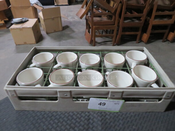 One Dishwasher Rack With 10 Coffee Cups. - Image 1 of 2
