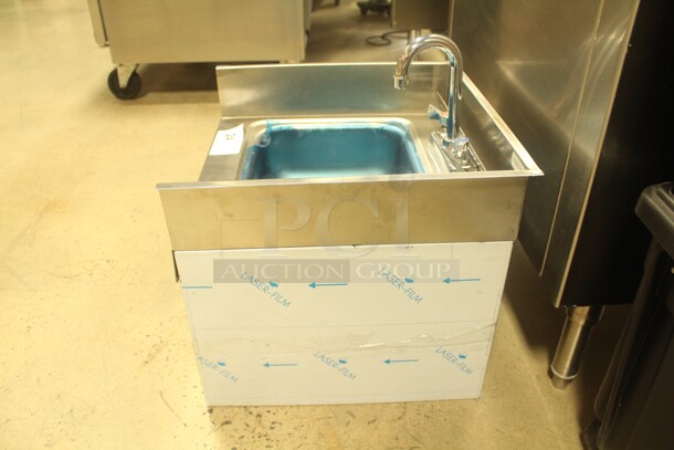 NEW! Advance Tabco Model 7-PS-42 Commercial Stainless Steel Recessed Hand Sink With Faucet And Towel Dispenser. 19x17.75x21 - Image 3 of 6