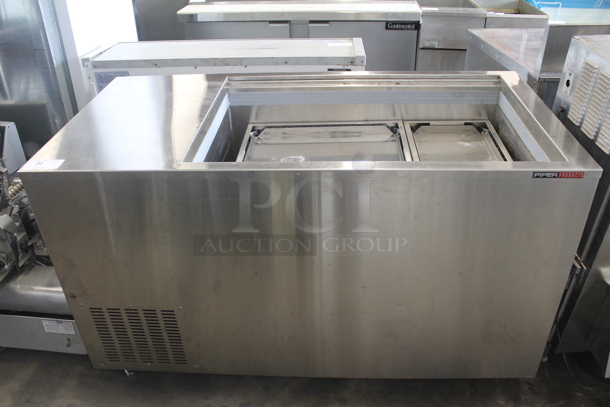 2012 PiperProducts R21 Stainless Steel Commercial Floor Style Tray Dispenser on Commercial Casters. 120 Volts, 1 Phase. Cannot Test - Unit Was Previously Hardwired  - Image 1 of 7