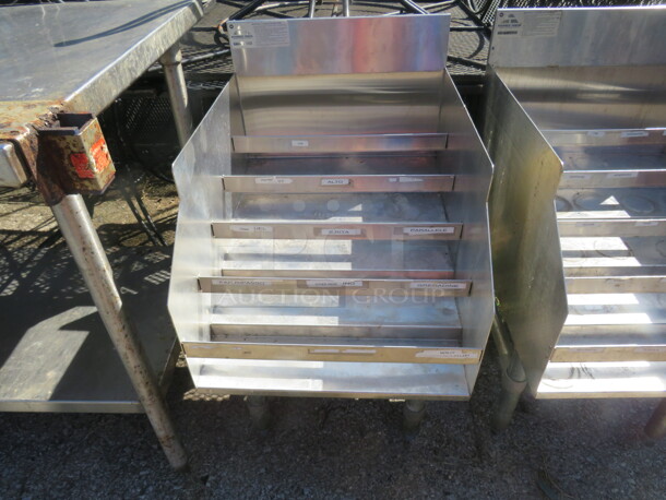One Advance Tabco Stainless Steel Underbar Bottle Rack. Model# LD1818. 18X24X34 - Image 1 of 1
