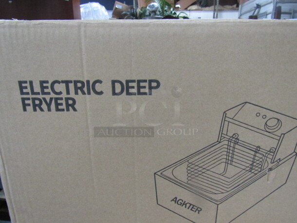 One Table Top Electric Deep Fryer. 110 Volt. 2500 Watt.