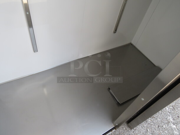 One Stainless Steel 2 Door TRUE Roll In Freezer. Model#  TG2F. 115-208-230 Volt. 1 Phase. 67.5X35X84 - Image 3 of 6