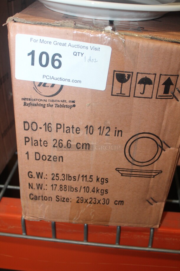 NEW IN BOX! 12 Iti 10.5" Plates. 12X Your Bid!  - Image 2 of 2
