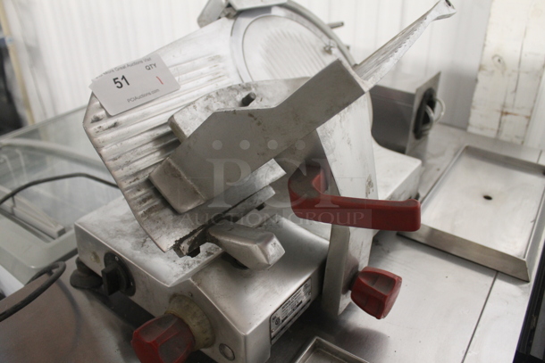 Berkel 825 A Stainless Steel Commercial Countertop Meat Slicer w/ Blade Sharpener. 115 Volts, 1 Phase. Tested and Working! - Image 2 of 5
