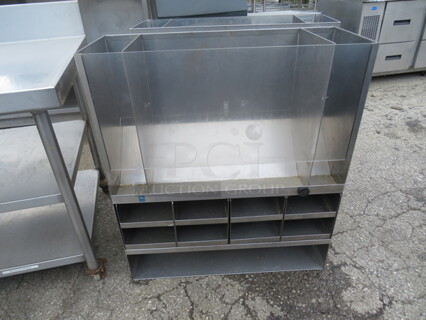One Stainless Steel Organizer 32X12X36