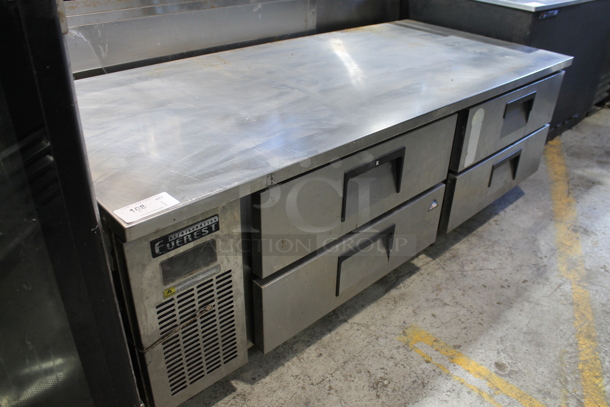 Everest Stainless Steel Commercial 4 Drawer Chef Base on Commercial Casters. Tested and Powers on But Does Not Get Cold - Image 1 of 6