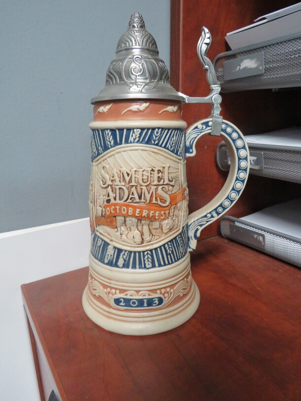 One Samuel Adams Beer Stein.