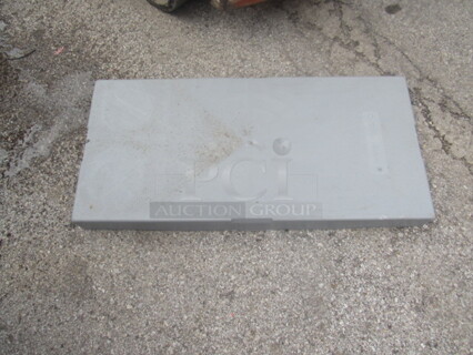 38X18 Gray Poly Shelf. 3XBID