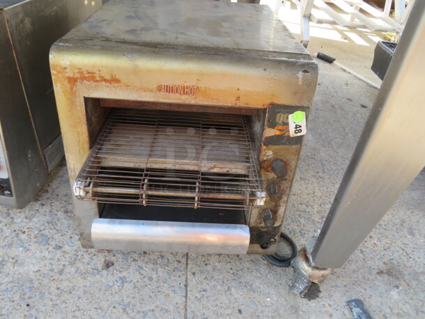 One Star Conveyor Toaster. Model# QCS-2-800. 208 Volt. 1 Phase. 15X22X16 - Image 1 of 1
