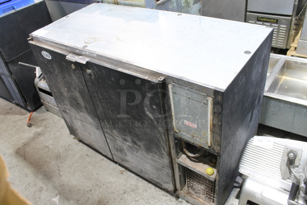 Beverage Air BB48 Metal Commercial 2 Door Back Bar Cooler. 115 Volts, 1 Phase. Tested and Powers On But Does Not Get Cold