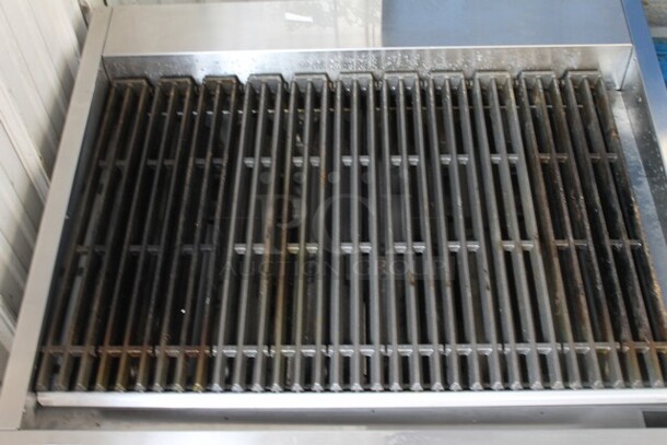 BRAND NEW SCRATCH AND DENT! 2023 Garland GTBG36-AR36 Stainless Steel Commercial Countertop Natural Gas Powered Charbroiler.  - Image 3 of 6