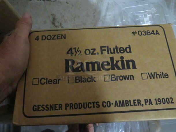 NEW 4.5oz Clear Fluted Ramekins. 12XBID - Image 2 of 2