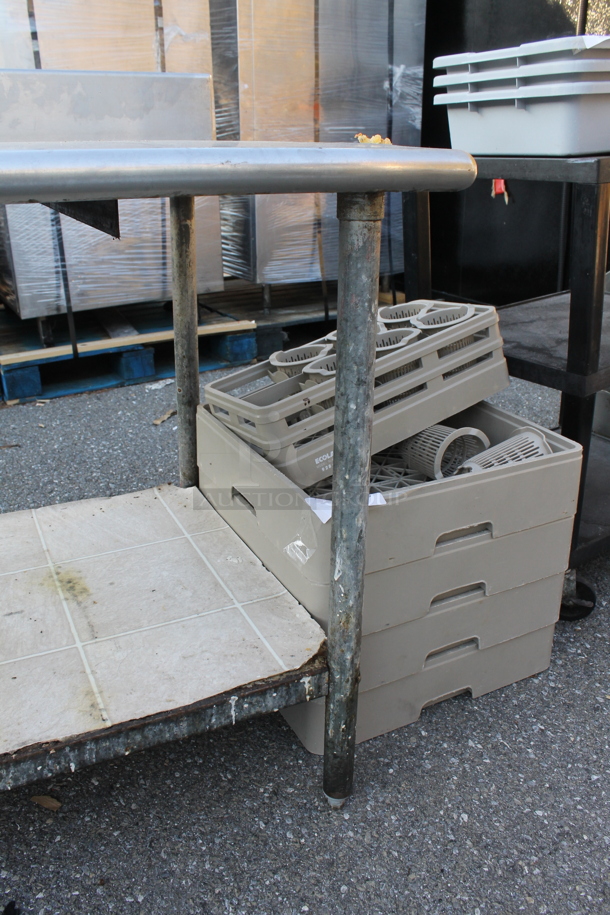 Stainless Steel Table w/ Back Splash and Under Shelf. - Image 4 of 4