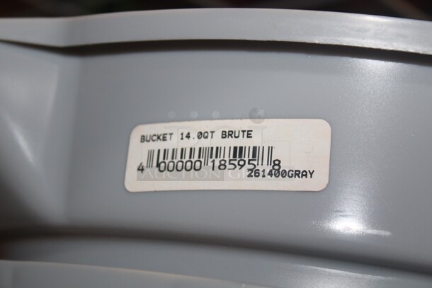 NEW! 7 14qt. Brute Handled Buckets. 7X Your Bid!  - Image 2 of 2