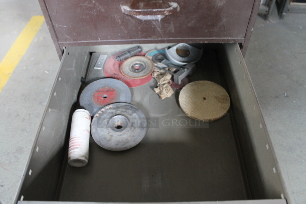 Brown Metal 4 Drawer Filing Cabinet on Commercial Casters. BUYER MUST REMOVE. - Image 7 of 7