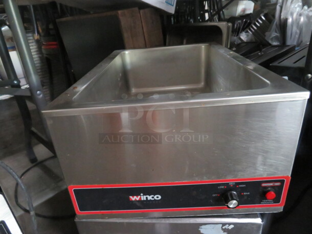 One Winco Food Warmer. Model# FW-S500. 120 Volt. 1200 Watt. 