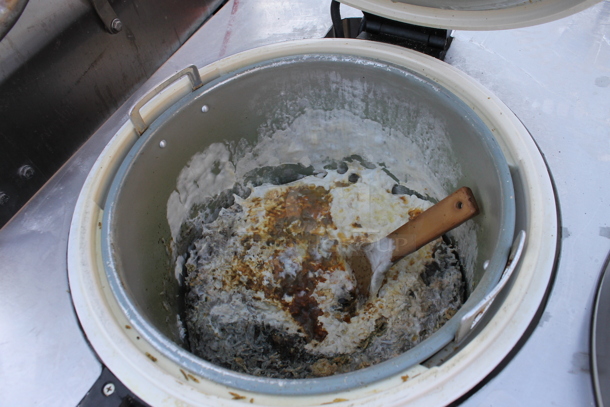 Stainless Steel Commercial Rice Cooker Table w/ 3 Rice Cookers. Tested and Powers On But Does Not Get Warm - Image 4 of 6