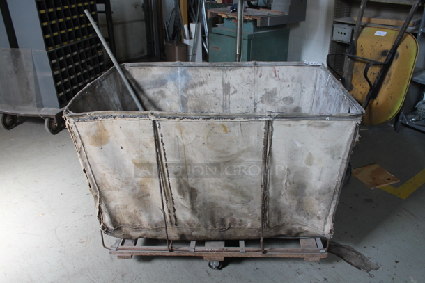 Laundry Cart on Commercial Casters. - Image 1 of 5