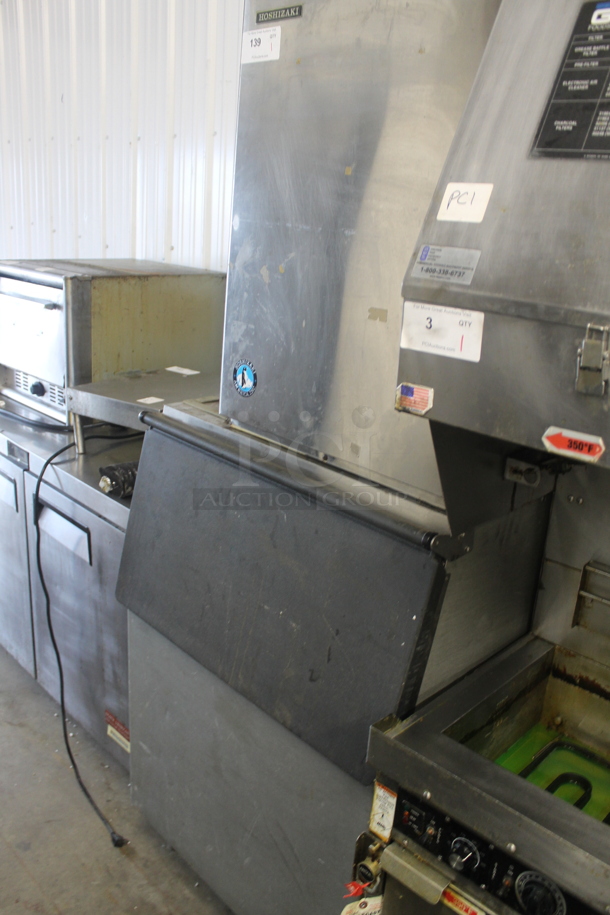 Hoshizaki KM-500MWH Stainless Steel Commercial Ice Machine Head on Commercial Ice Bin. 115-120 Volts, 1 Phase. - Image 3 of 7