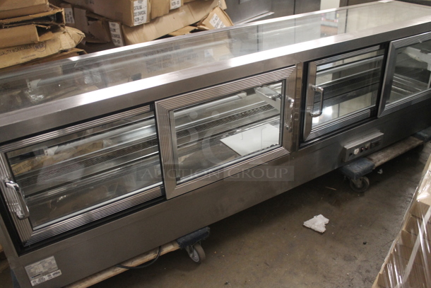 BRAND NEW SCRATCH AND DENT! Stainless Steel Commercial Countertop Display Case Merchandiser. Tested and Powers On But Does Not Get Cold - Image 4 of 5
