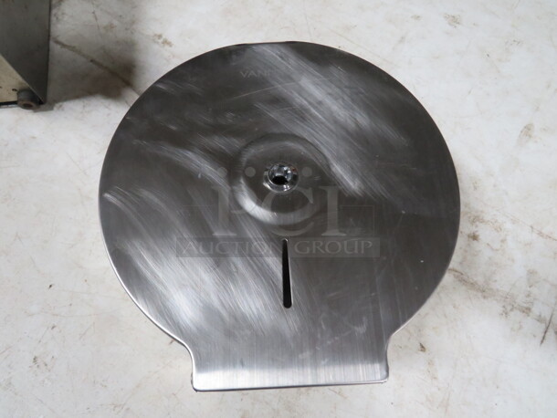 One Stainless Steel VANNS Toilet paper Dispenser With Keys. - Image 1 of 2