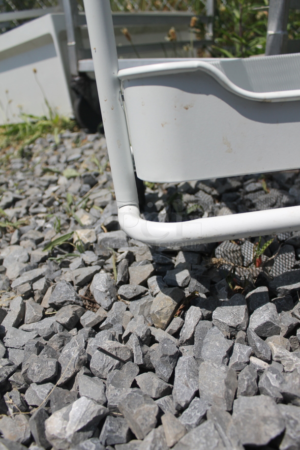 White 3-Tier Cart On Commercial Casters. - Image 3 of 4