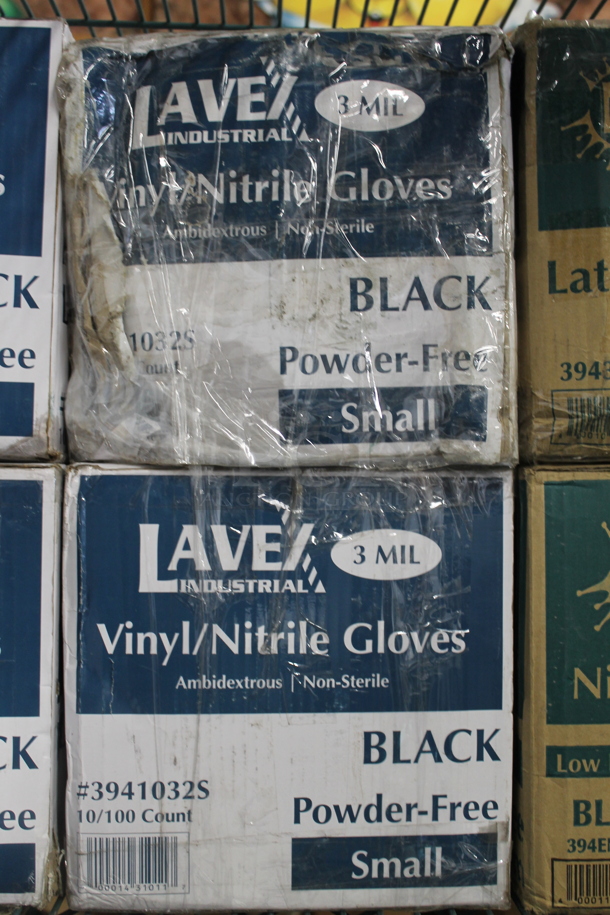 7 BRAND NEW IN BOX! Various Items Including Noble Large 394345L Hybrid Vinyl Nitrile Gloves, 3 Small 3941032S Gloves, Medium Black, Medium Blue 394EN552M and XLarge 394385XL. 7 Times Your Bid!  - Image 6 of 8