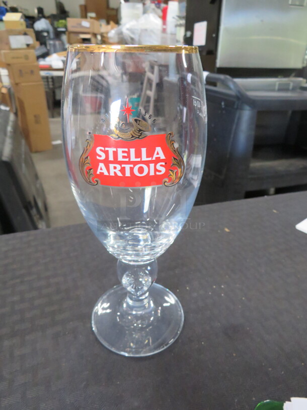 Stell Artois Stem Beer Glass. 6XBID