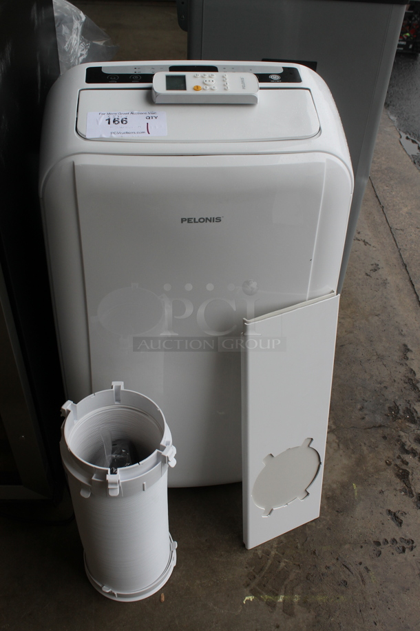 BRAND NEW SCRATCH AND DENT! Pelonis Model PAP14H1BWT Portable Air Conditioner on Casters. 13,500 BTU. 115 Volts, 1 Phase. Tested and Working!