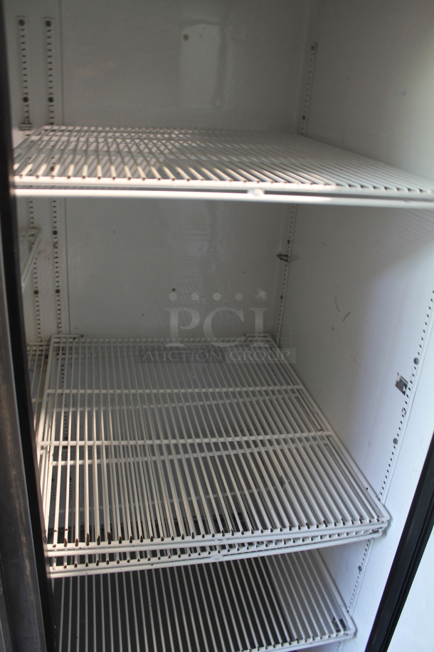 2012 True TG2R-2S ENERGY STAR Stainless Steel Commercial 2 Door Reach In Cooler w/ Poly Coated Racks on Commercial Casters. 115 Volts, 1 Phase. Tested and Working! - Image 4 of 4
