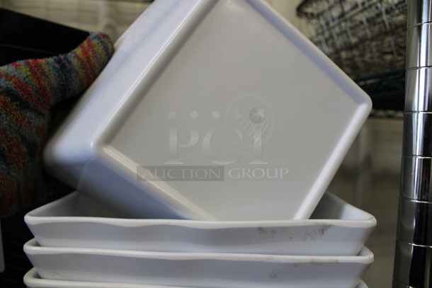 4 White Poly Bowl Trays. 7x7x3. 4 Times Your Bid! - Image 3 of 3