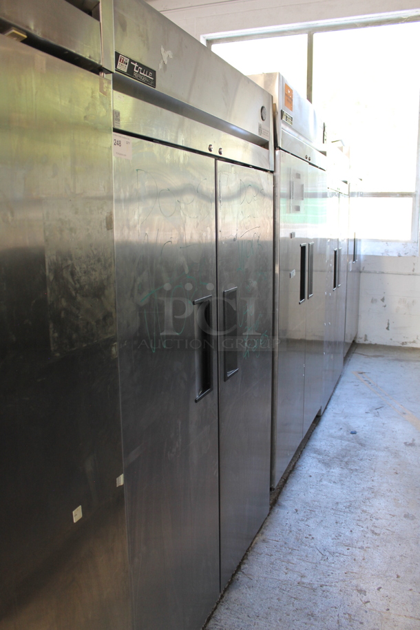 2015 True TG2R-2S Stainless Steel Commercial 2 Door Reach In Cooler w/ Poly Coated Racks 115 Volts, 1 Phase. Tested and Working! - Image 1 of 4
