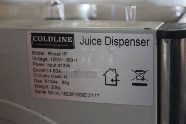 Coldline Royal-1P Stainless Steel Commercial Countertop Single Hopper Refrigerated Beverage Machine. 120 Volts, 1 Phase. Tested and Does Not Power On - Image 2 of 5
