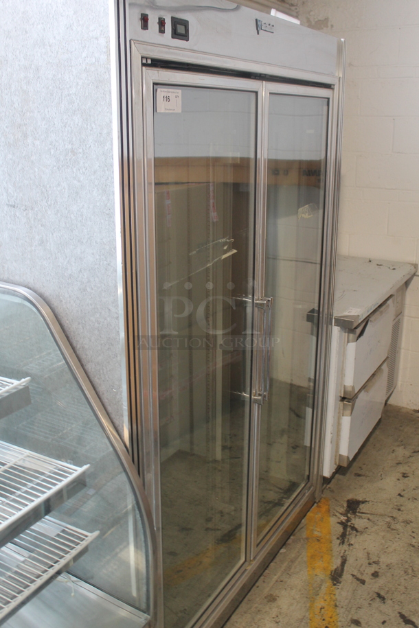 CustomCool Stainless Steel Commercial 2 Door Reach In Cooler. Does Not Come w/ Remote Compressor. - Image 3 of 7