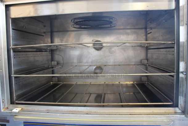 Nu Vu SUB-123 Stainless Steel Commercial Electric Powered Oven Proofer on Commercial Casters. 208 Volts, 3 Phase.  - Image 6 of 10